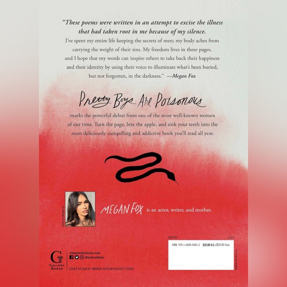 Megan Fox “Pretty Boys Are Poisonous” Poem Book - Picture 2 of 5